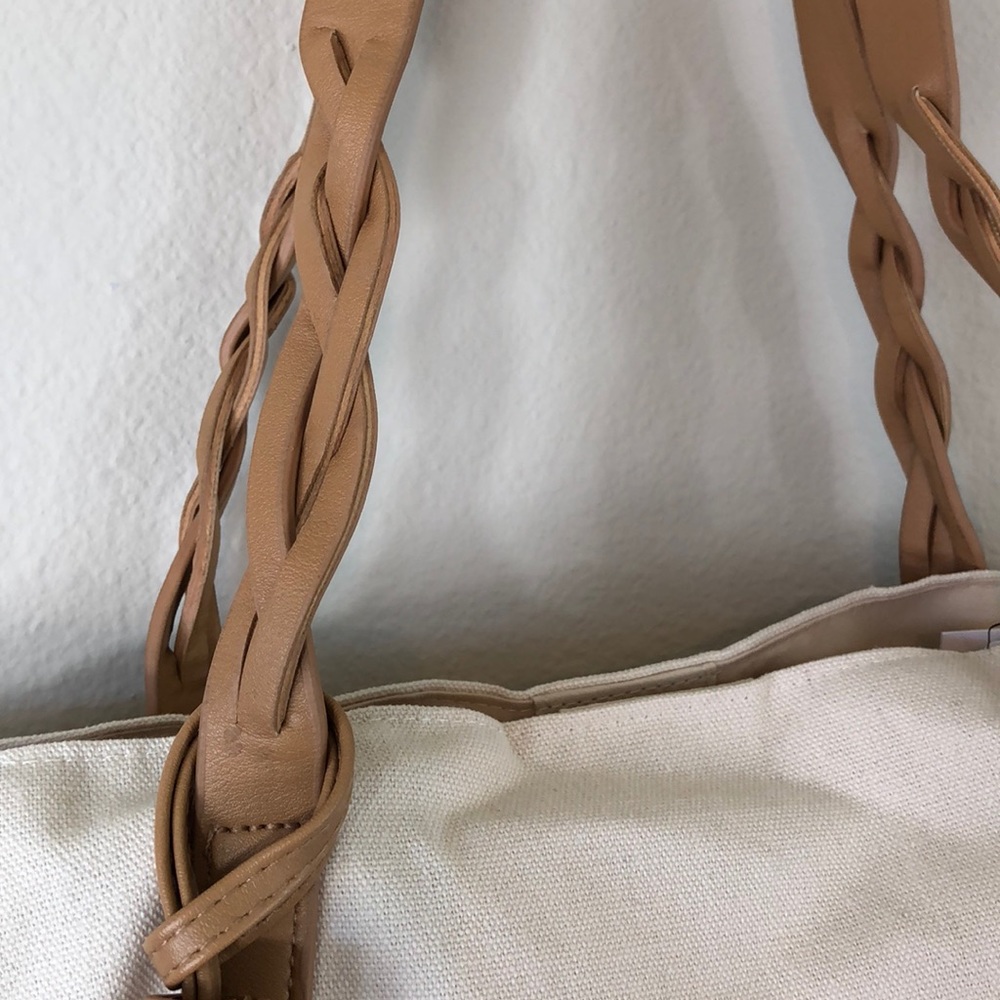 NWT Canvas Bicycle Tote Bag! - Picture 3 of 5
